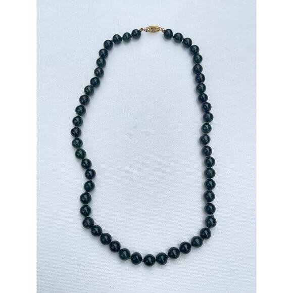 Vintage Jade Bead Strand 18” - Picture 2 of 6